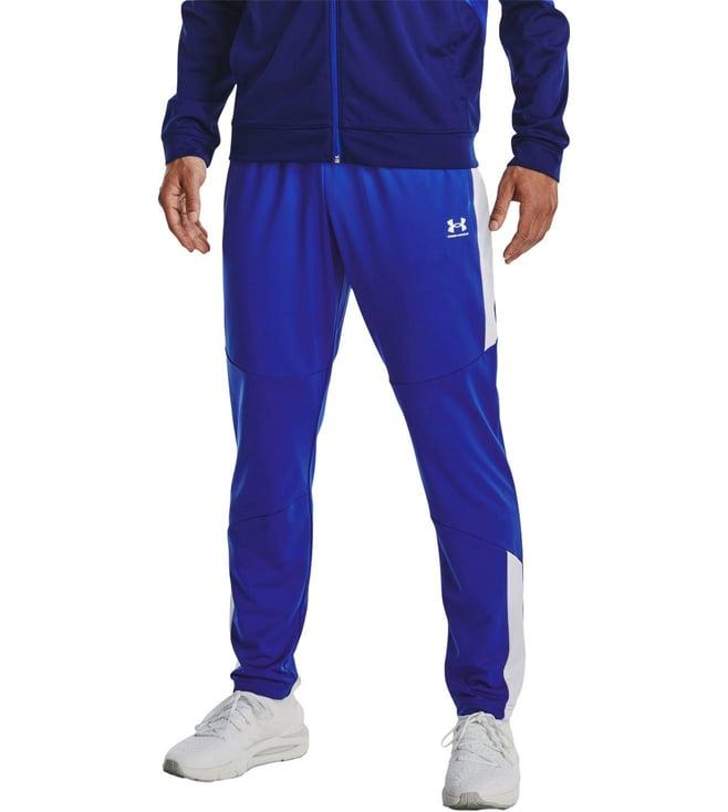 under armour blue tricot track pants