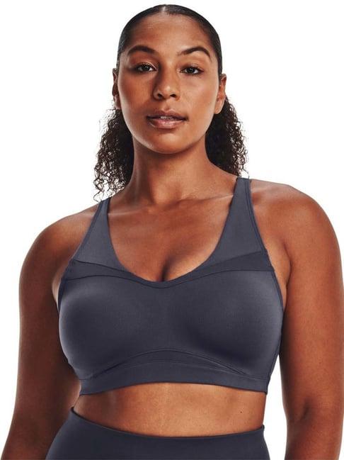 under armour charcoal grey sports bra