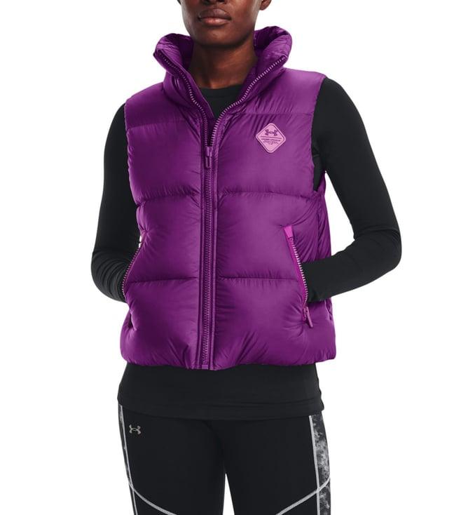 under armour coldgear purple regular fit training gilet jacket