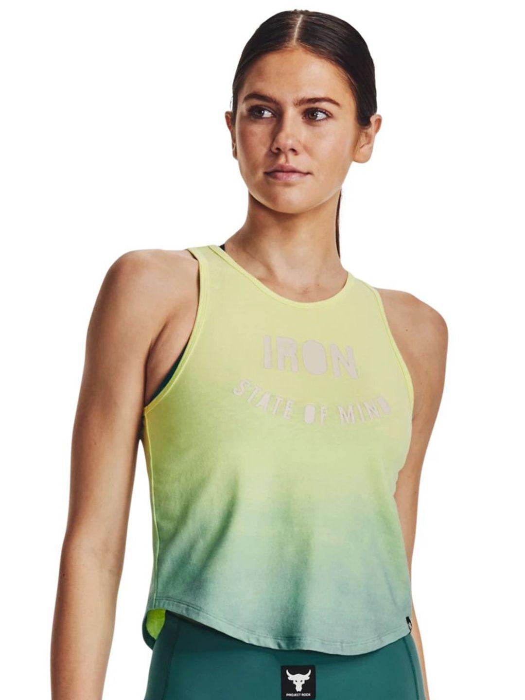 under armour dyed & printed crop t-shirt