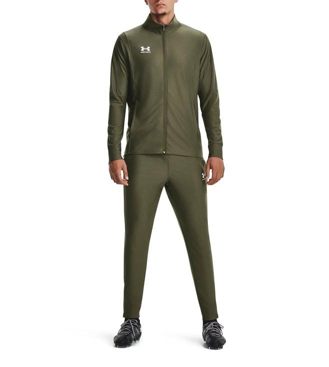 under armour green fitted tracksuits