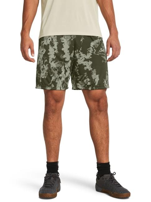 under armour green loose fit printed shorts