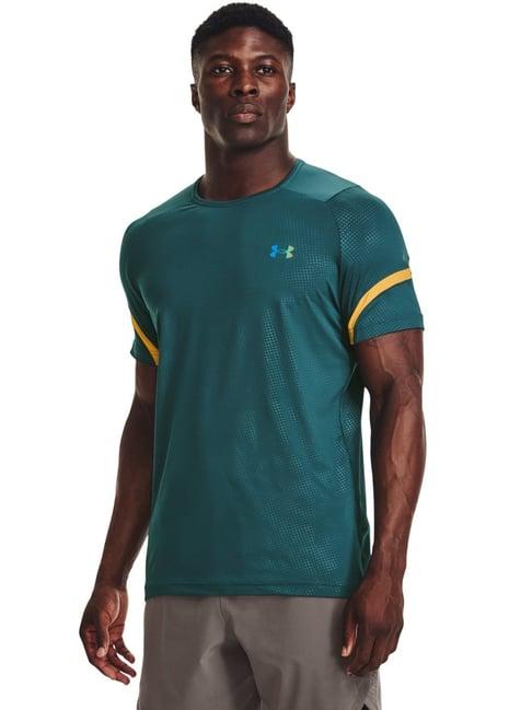 under armour green muscle fit self pattern sports t-shirt