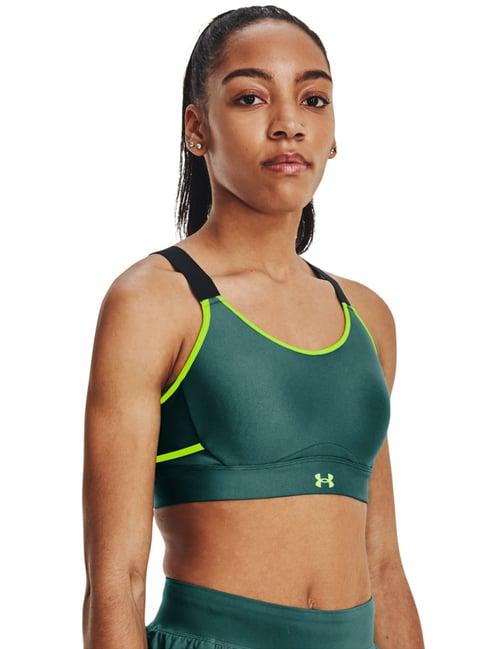 under armour green plain sports bra