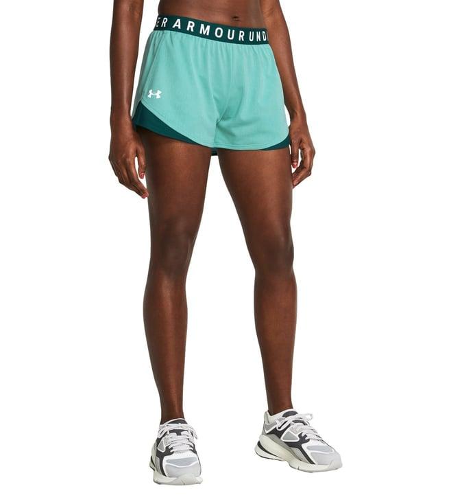 under armour green play up 3.0 twist shorts