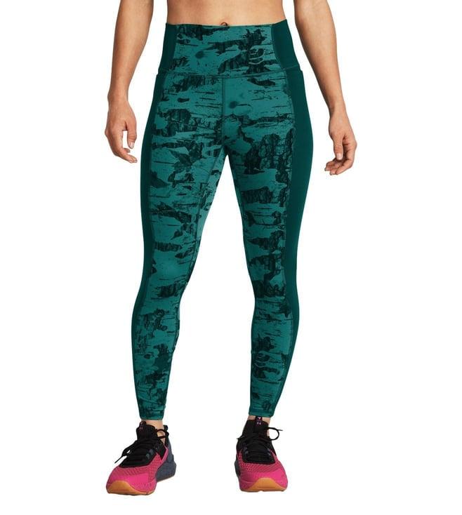 under armour green project rock let's go printed ankle leggings