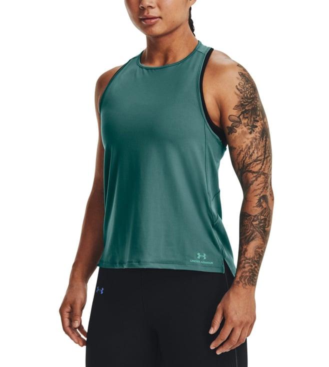 under armour green rush regular fit tank top