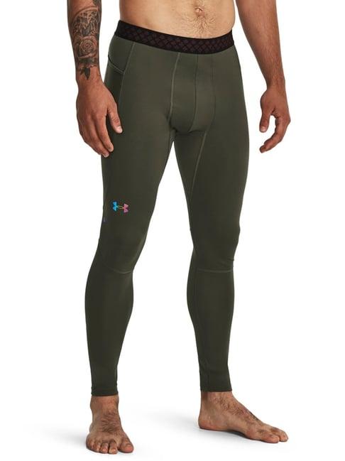 under armour green slim fit sports tights