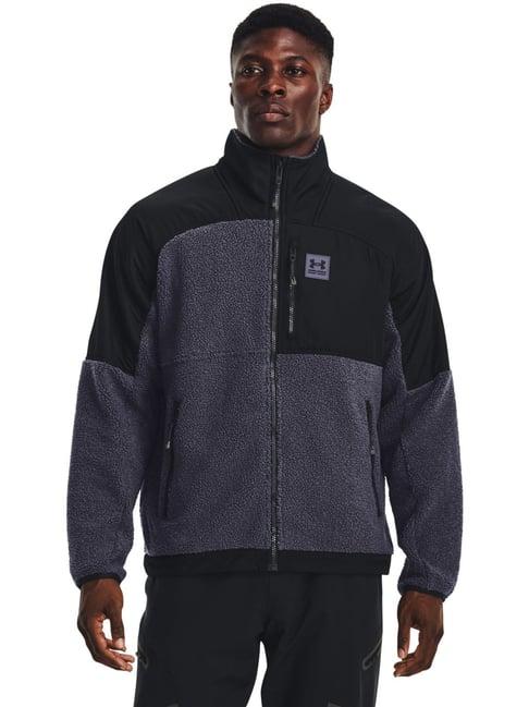 under armour grey & zed black regular fit colour block sweatshirt