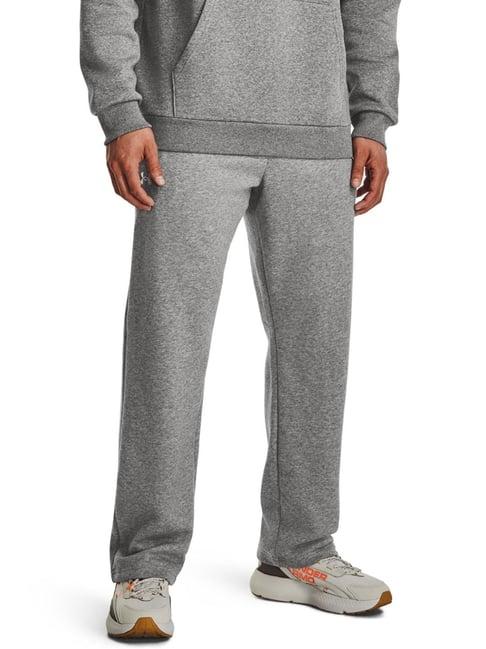 under armour grey cotton loose fit sports trackpants