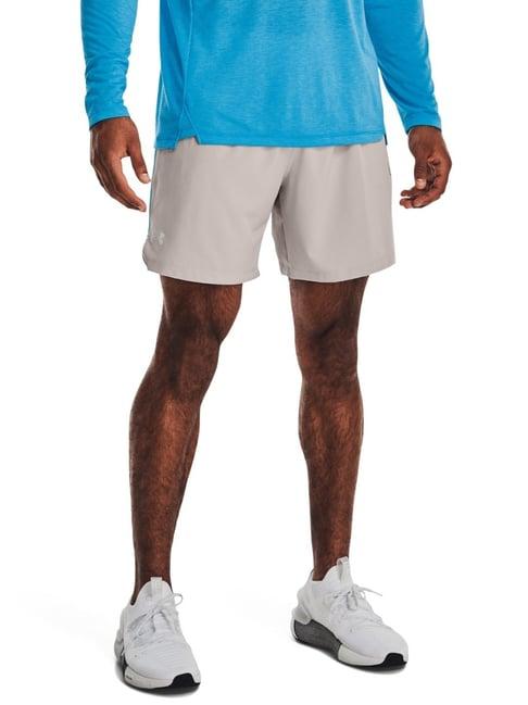 under armour grey fitted sports shorts