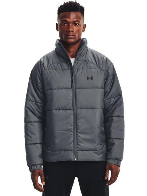 under armour grey regular fit quilted sports jacket