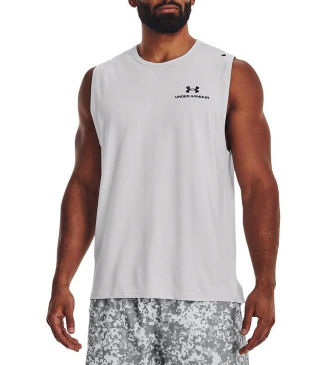 under armour grey rush regular fit t-shirt