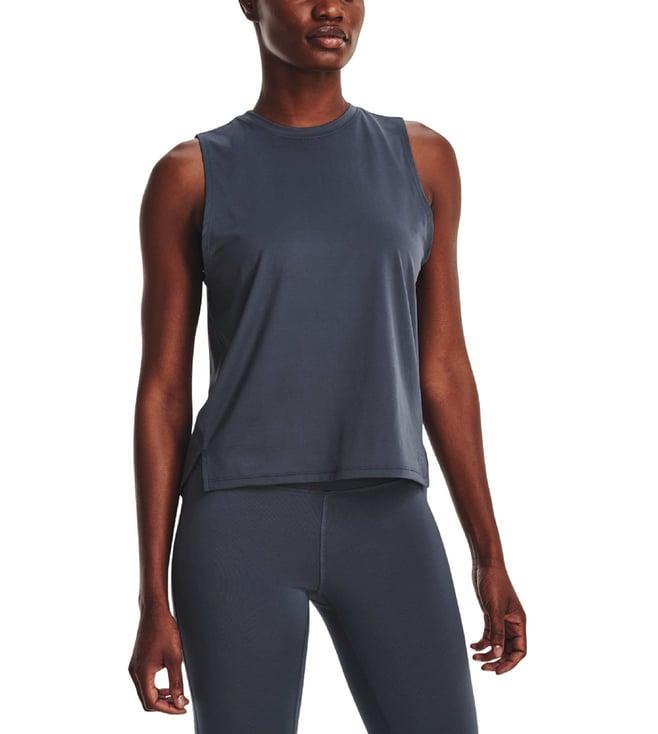 under armour grey rush regular fit tank top