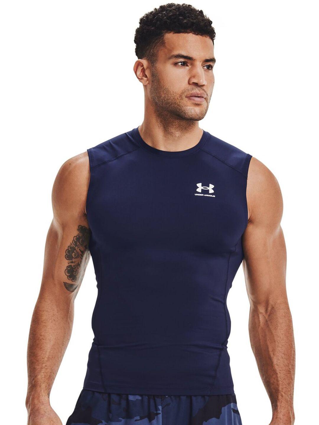 under armour heatgear armour brand logo printed sleeveless t-shirt