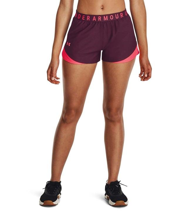 under armour maroon logo loose fit shorts