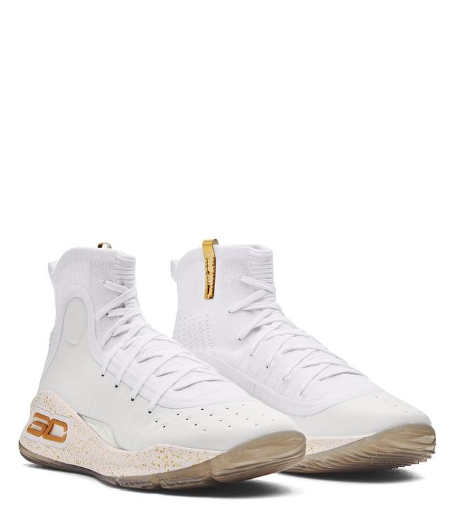 under armour men's curry 4 retro white sneakers