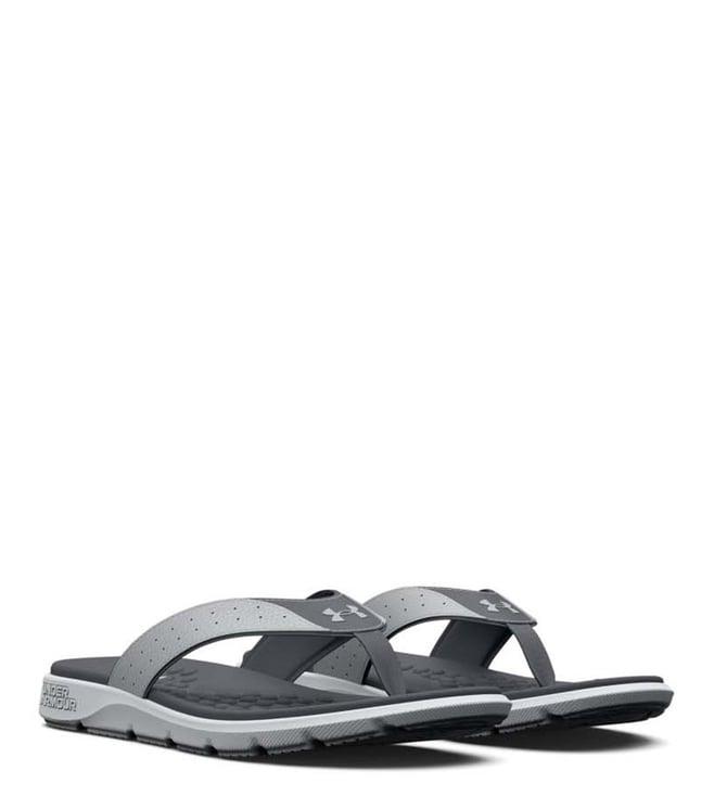 under armour men's ignite pro grey flip flops