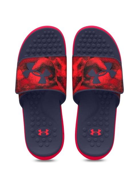 under armour men's ignite pro red slides