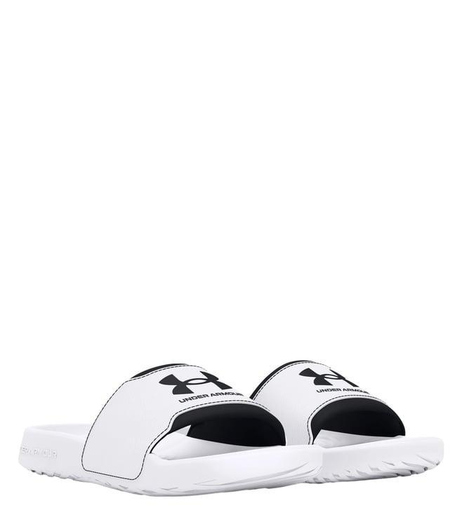 under armour men's m ignite select white logo slide sandals