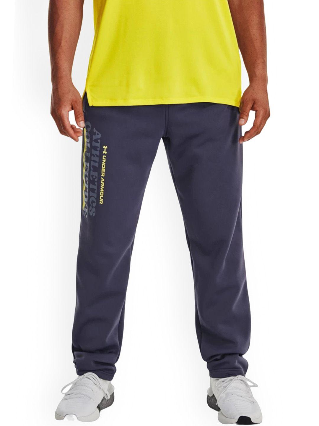 under armour men mid-rise relaxed-fit fleece track pants