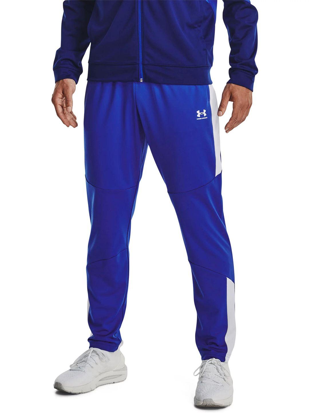 under armour men straight fit mid-rise track pants