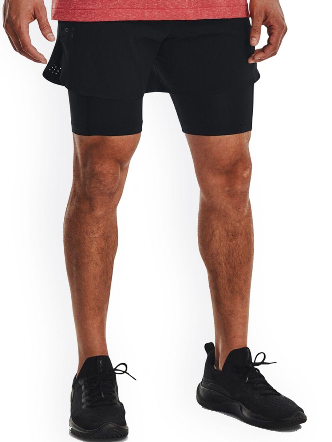 under armour men ua peak mid-rise slim-fit shorts