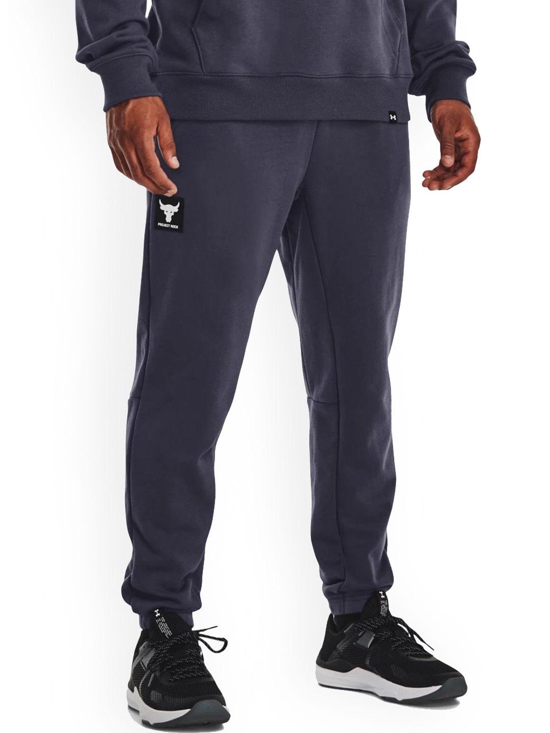 under armour men ua project rock heavyweight terry mid-rise joggers