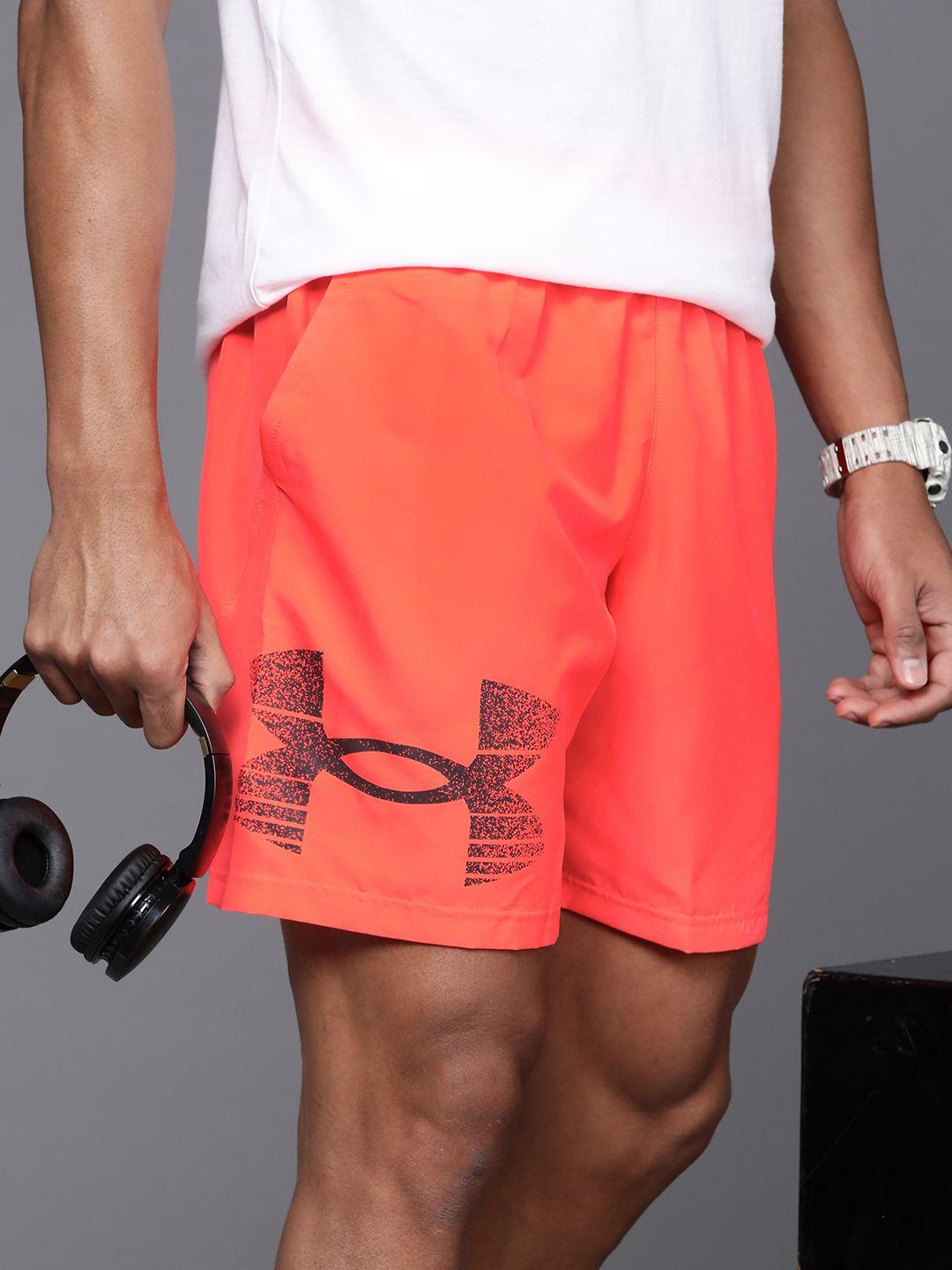 under armour men woven graphic printed loose fit training shorts