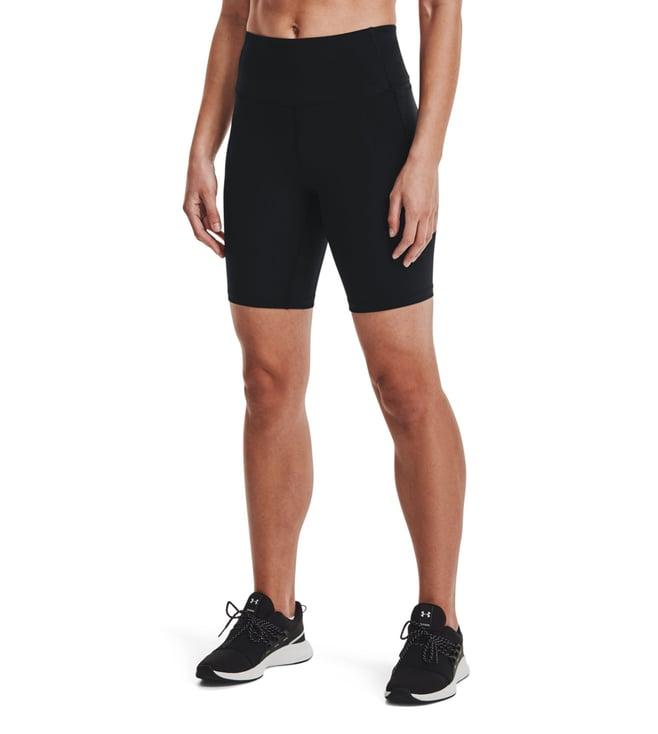 under armour meridian black slim fit training shorts