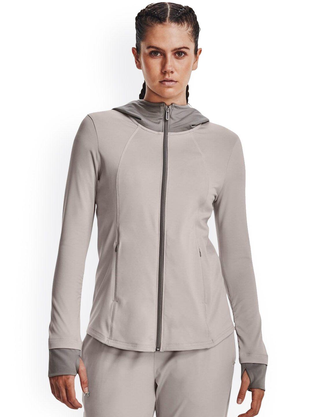 under armour meridian cold weather training or gym hooded sporty jacket