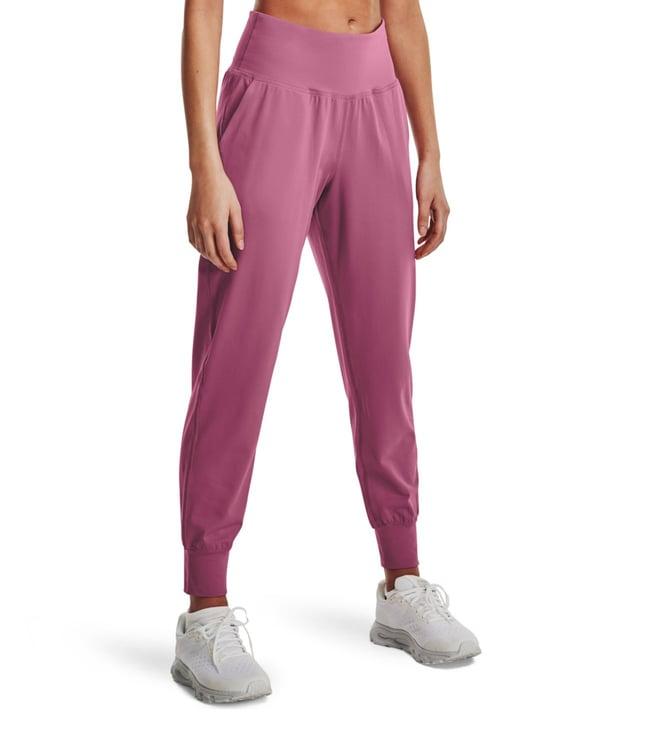 under armour meridian pace pink slim fit training joggers