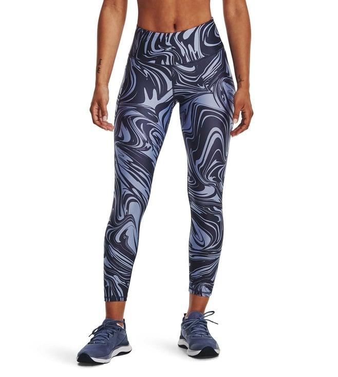 under armour navy printed ankle length sports leggings