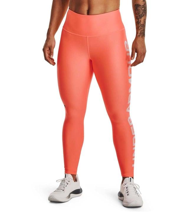 under armour orange slim fit tights