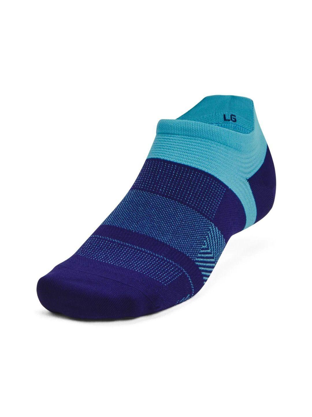 under armour pack of 2 patterned run lite ankle-length socks
