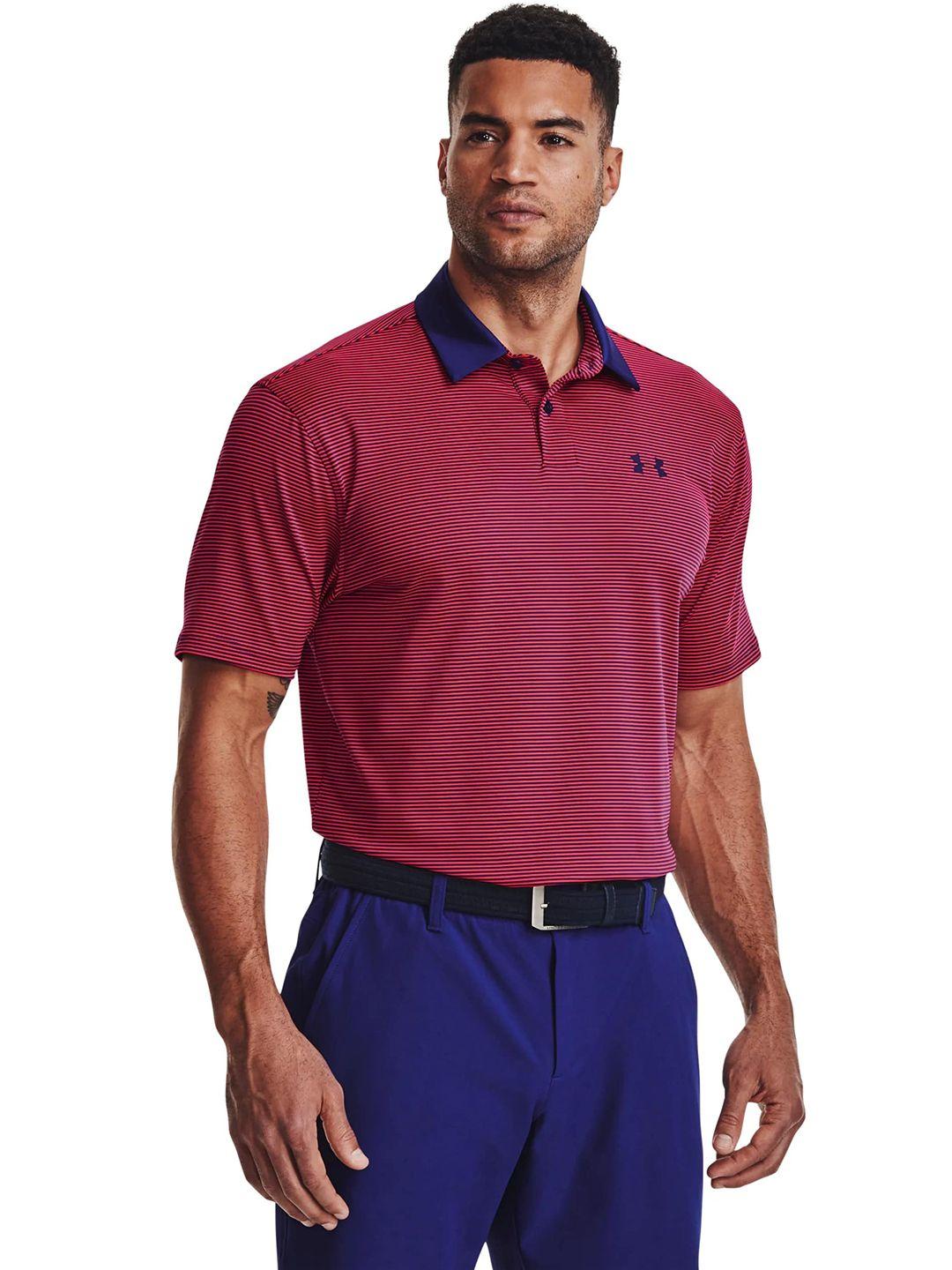 under armour performance stripe polo golf t-shirt