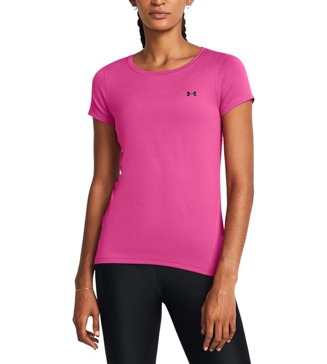 under armour pink heatgear armour short sleeve t-shirt