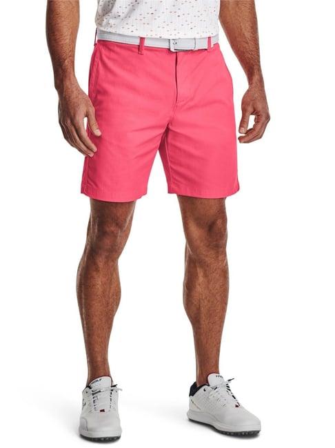 under armour pink regular fit shorts