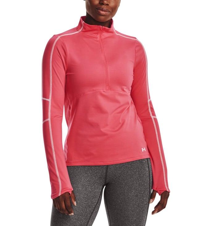 under armour pink regular fit training top