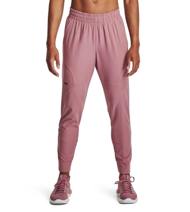 under armour pink unstoppable loose fit joggers