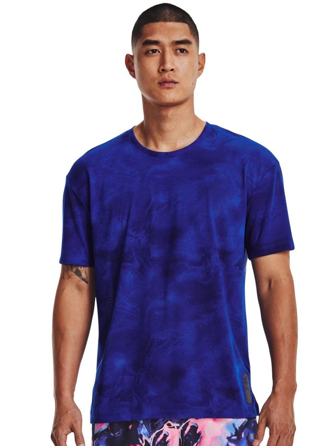 under armour printed slim fit run anywhere streaker t-shirt