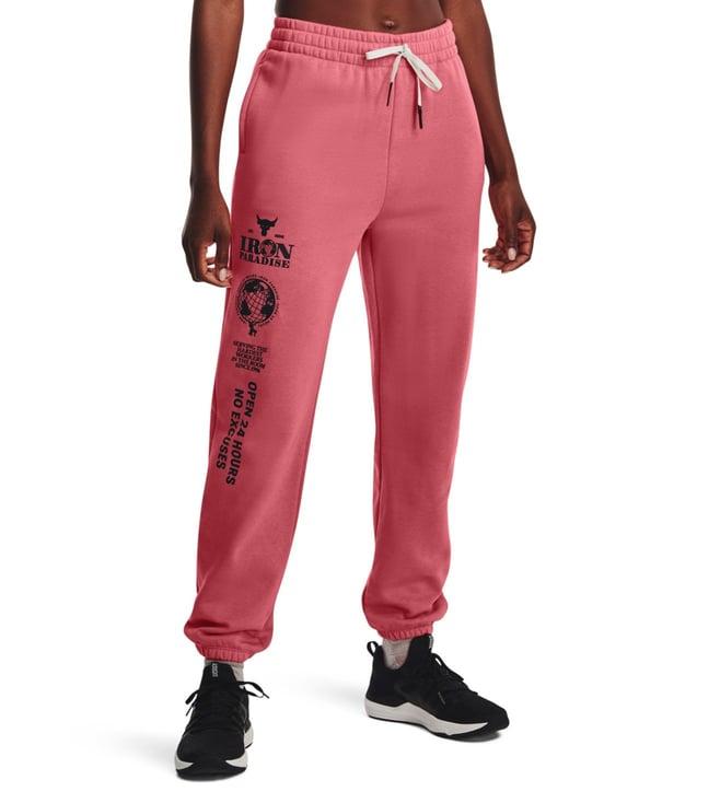 under armour project rock deco rose printed loose fit training joggers