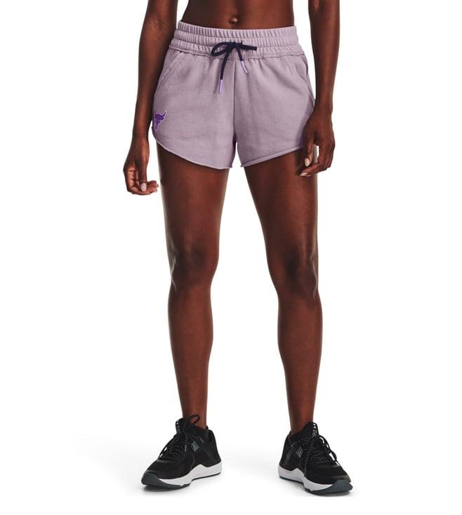 under armour project rock purple haze loose fit training shorts
