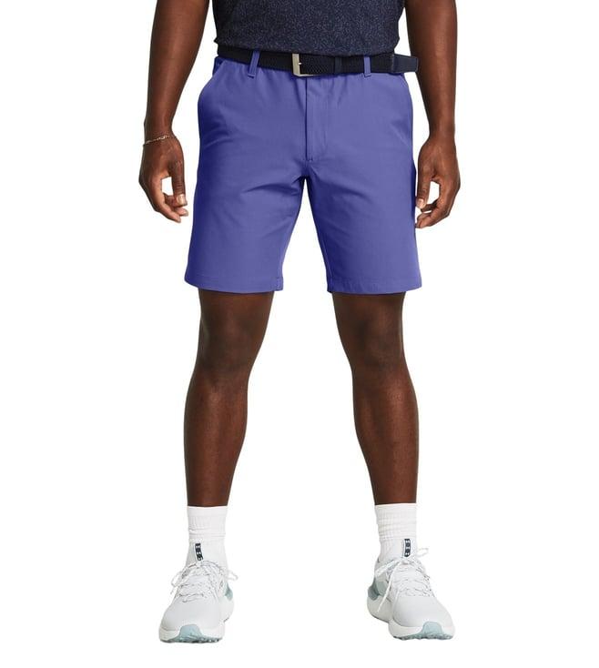 under armour purple drive tapered shorts