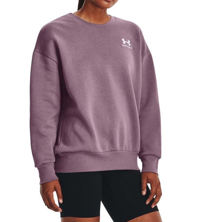 under armour purple logo loose fit sweatshirt