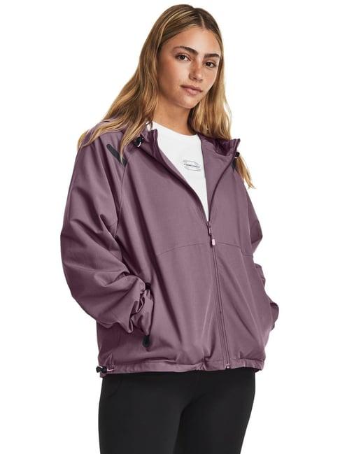 under armour purple loose fit sports jacket