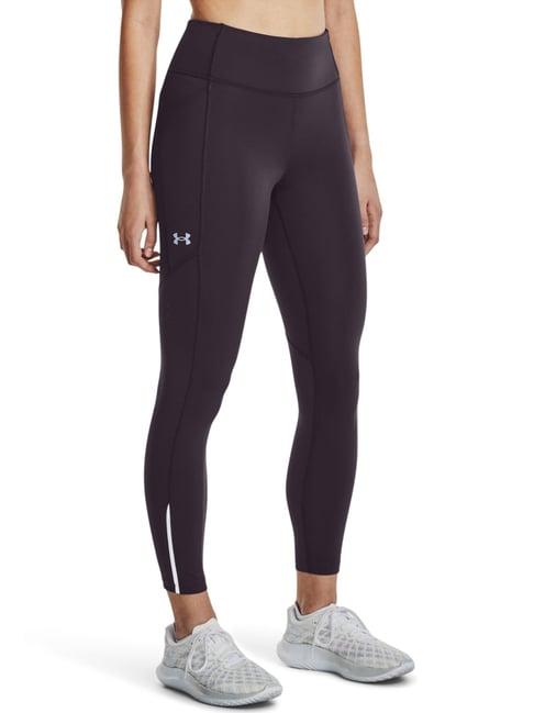 under armour purple mid rise sports tights