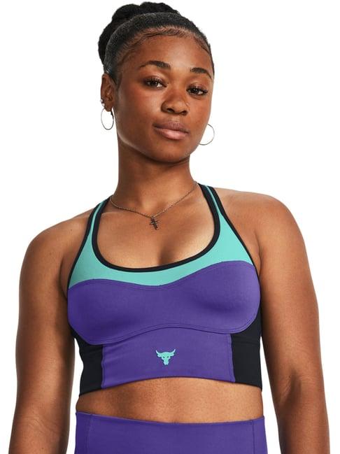 under armour purple printed sports bra