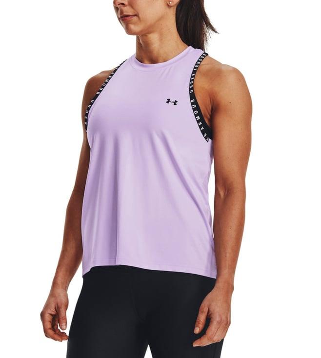 under armour purple regular fit tank top