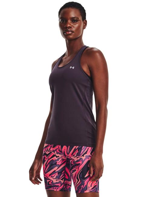 under armour purple slim fit sports tank top